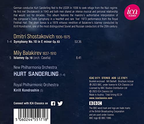 NEW PHILHARMONIA ORC - SHOSTAKOVICH SYMPHONY NO. 10 - CD image 2