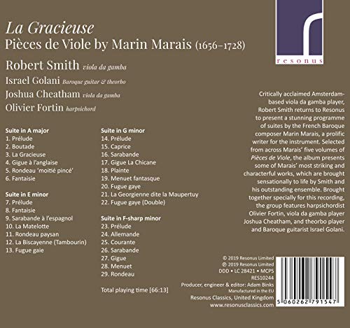 SMITH - MARAIS:LA GRACIEUSE - CD image 2