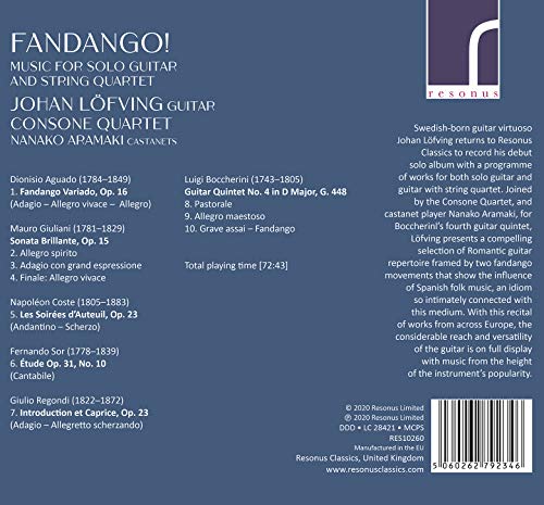 VARIOUS - FANDANGO - MUSIC FOR GUITAR - CD image 2
