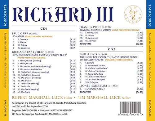Paul Carr - Richard III - CD image 2