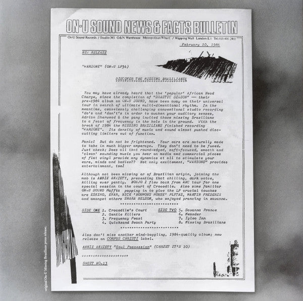 Missing Brazilians - Warzone - Clear vinyl (Preorder for release 07/10 image 4