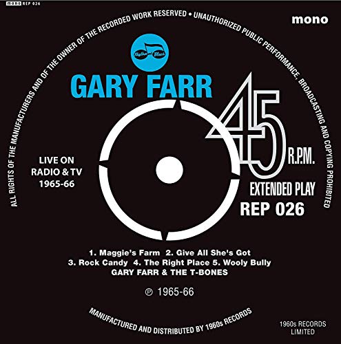 GARY FARR - LIVE ON TV EP - Vinyl Record VL image 1