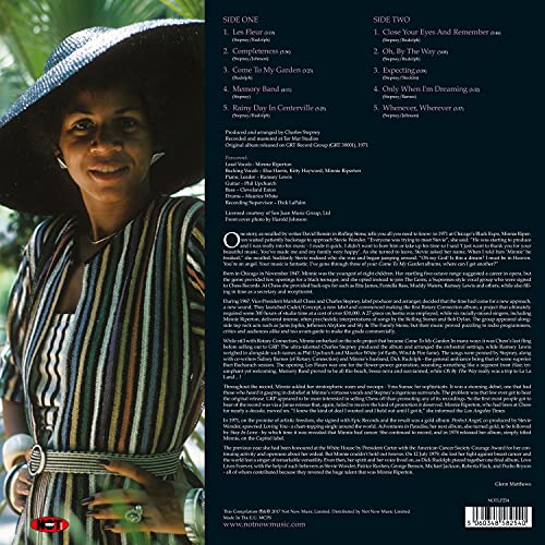 MINNIE RIPERTON - COME TO MY GARDEN - Vinyl Record (Coloured Vinyl) image 2