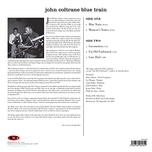 JOHN COLTRANE - BLUE TRAIN - Vinyl Record (Pic Disc) image 3