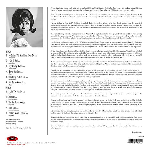 NINA SIMONE - Sings Duke Ellington (White Vinyl) - Vinyl image 2