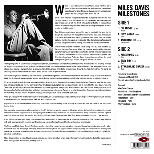 MILES DAVIS - Milestones - Vinyl Record image 2