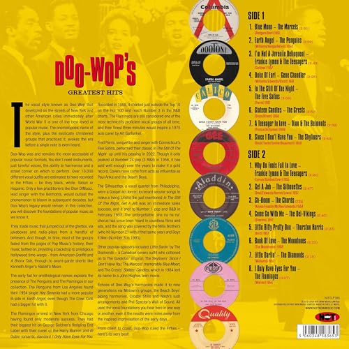 VARIOUS ARTISTS - Doo-Wops Greatest Hits Yellow Vinyl - Vinyl Record image 2