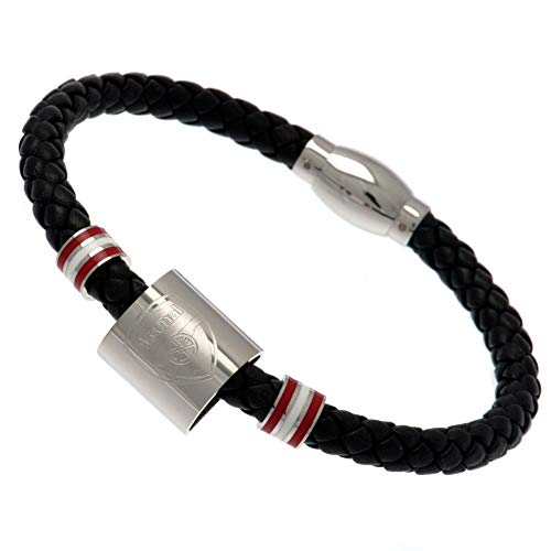 Arsenal FC - Colour Ring Leather Bracelet - Leather image 2
