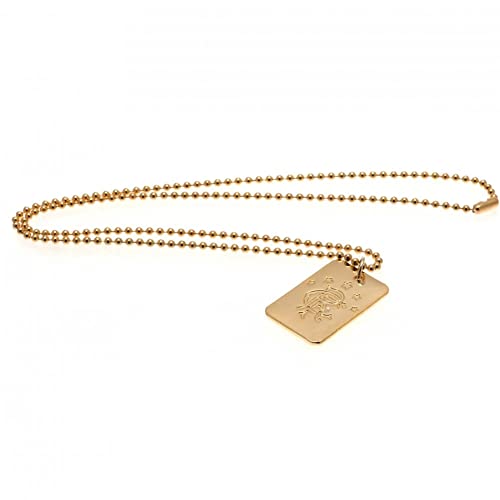 Rangers FC - Gold Plated Dog Tag & Chain - Gold Plated image 1