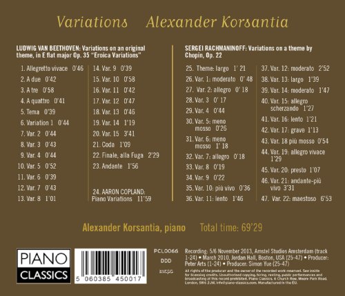 Ludwig van Beethoven - Alexander Korsantia: Variations - CD image 2