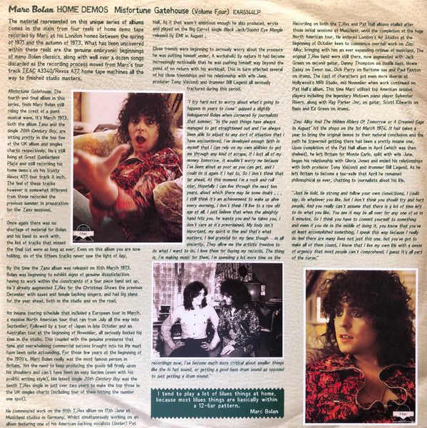 MARC BOLAN - MISFORTUNE GATEHOUSE:HOME DEMOS VOLUME 4 - Vinyl Record image 4