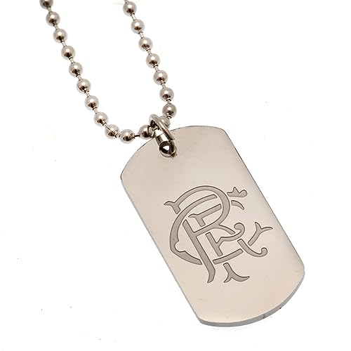 Rangers FC - Engraved Dog Tag & Chain - Stainless Steel image 2