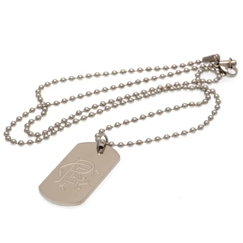 Rangers FC - Engraved Dog Tag & Chain - Stainless Steel image 3