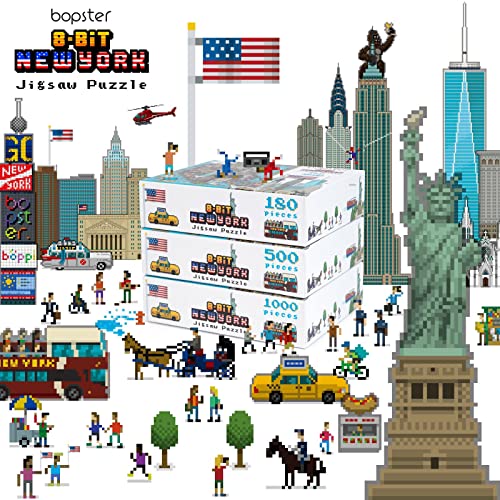 Bopster 8-Bit Pixel Jigsaw Puzzle New York - Non-book item image 6