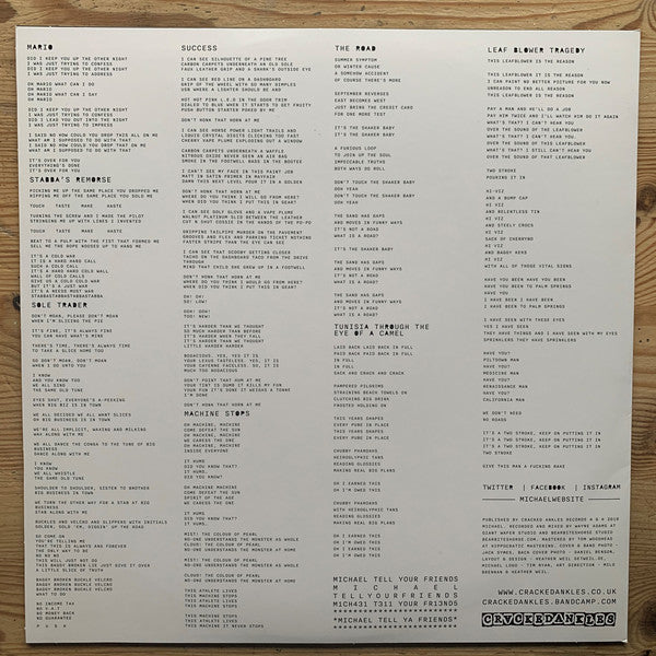 MICHAEL - TELL YOUR FRIENDS - Vinyl Record VL image 3