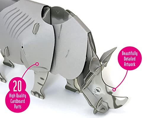 Mini Build - White Rhino - Mixed Media image 3