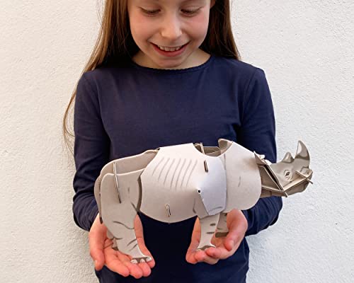 Mini Build - White Rhino - Mixed Media image 5