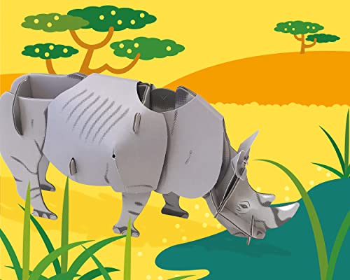 Mini Build - White Rhino - Mixed Media image 6