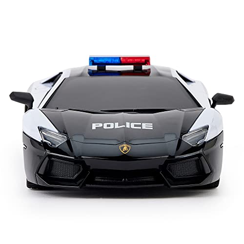 Lamborghini - Aventador Radio Controlled Car 1:24 Scale Police - Radio image 4