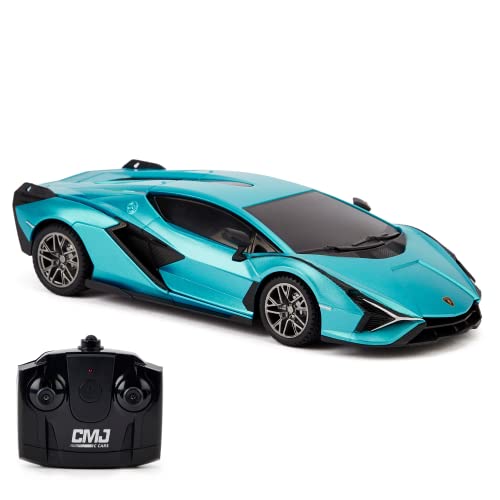 Lamborghini - Aventador Radio Controlled Car 1:24 Scale Sian Blue - Ra image 2