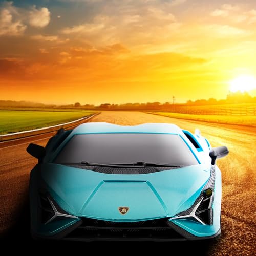 Lamborghini - Aventador Radio Controlled Car 1:24 Scale Sian Blue - Ra image 5