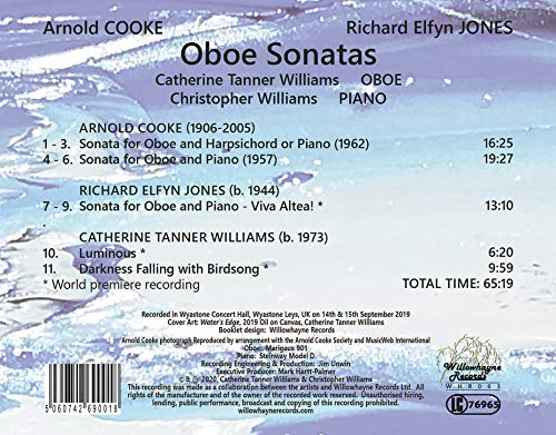 Arnold Cooke - /Richard Elfyn Jones: Oboe Sonatas - CD image 2