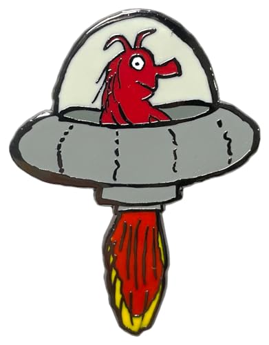 UFO & Star Pin Badge Set - Non-book item image 1