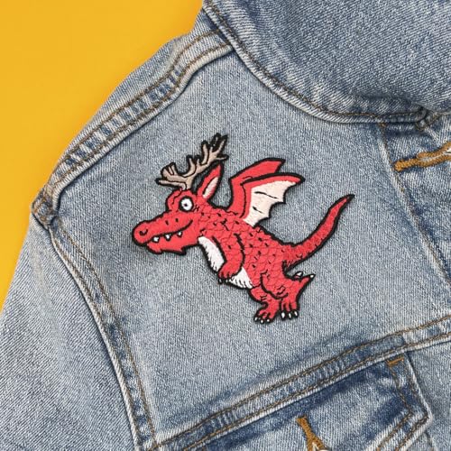 Red Dragon Sew On Patch - Non-book item image 2
