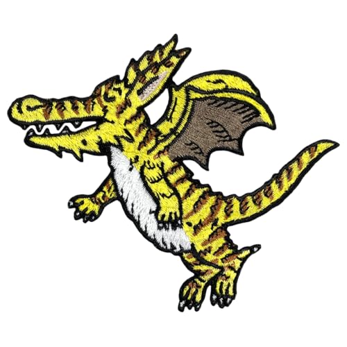 Yellow Dragon Sew On Patch - Non-book item image 1
