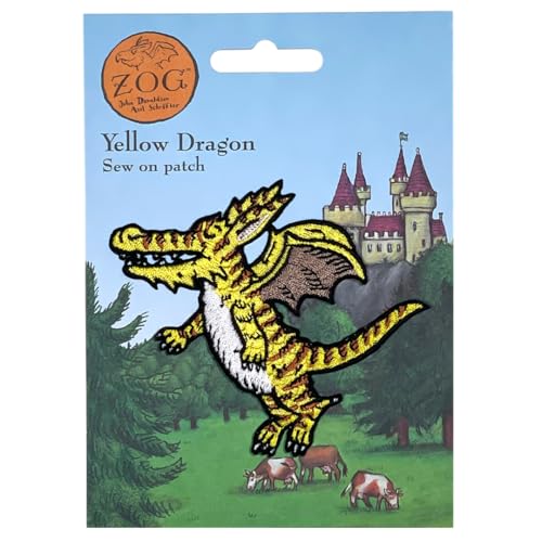 Yellow Dragon Sew On Patch - Non-book item image 4