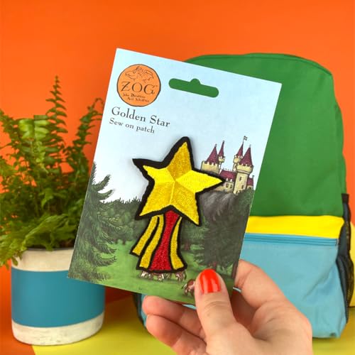 Golden Star Sew On Patch - Non-book item image 2
