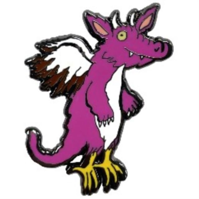 Pink Dragon Pin Badge - Non-book item image 1