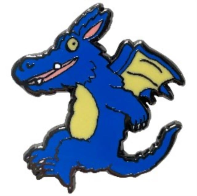 Blue Dragon Pin Badge - Non-book item image 1