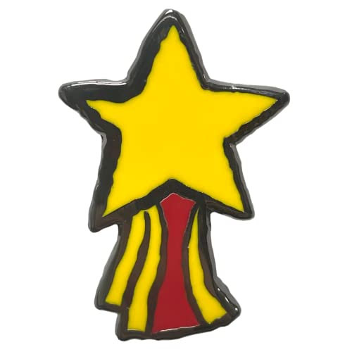 Golden Star Pin Badge - Non-book item image 1