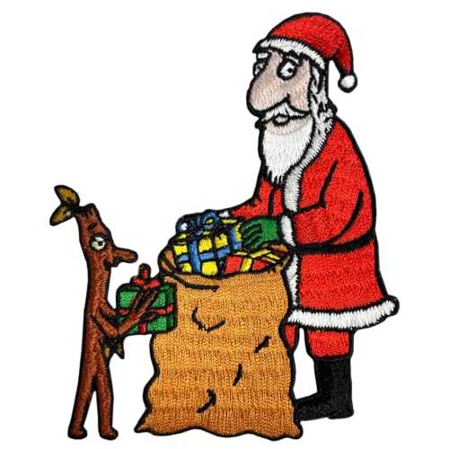 Stick Man & Santa Sew On Patch - Non-book item image 1
