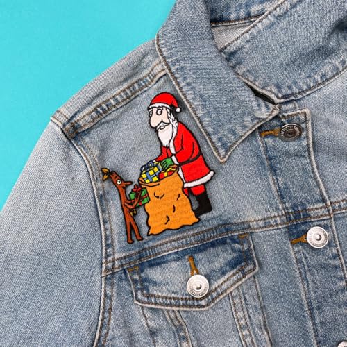 Stick Man & Santa Sew On Patch - Non-book item image 2