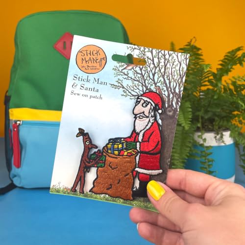 Stick Man & Santa Sew On Patch - Non-book item image 3