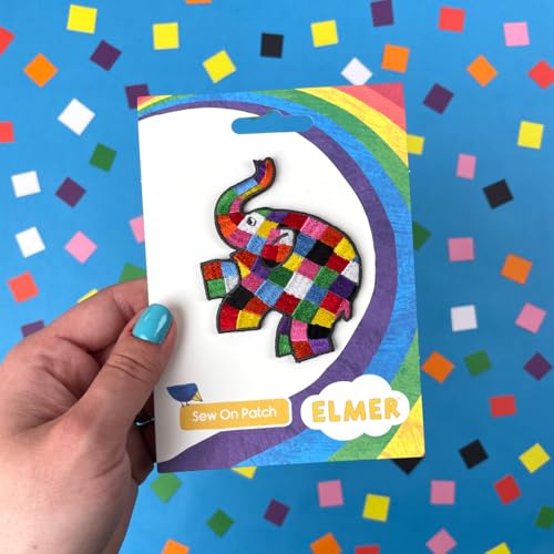 Elmer Jumping Left Sew On Patch - Non-book item image 3