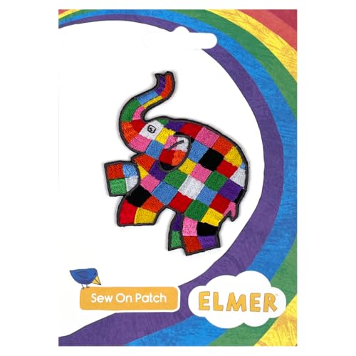 Elmer Jumping Left Sew On Patch - Non-book item image 4