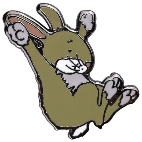 Rabbit Character Pin Badge - Non-book item image 1