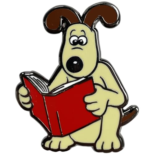 Gromit Reading Pin Badge - Non-book item image 1