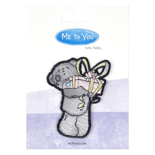 Tatty Teddy with Present Sew On Patch - Non-book item image 3