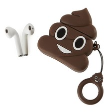 Poop Emoji - Wireless Earphones Emoji - Multiformat Compatible image 1