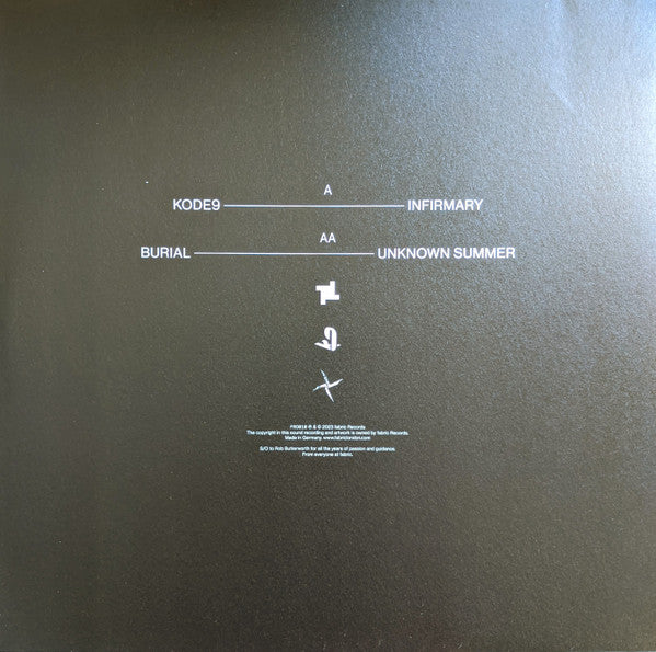 Kode9 - Infirmary / Unknown Summer - Used Vinyl Record 12" image 2