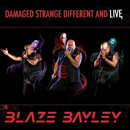 BLAZE BAYLEY - DAMAGED STRANGE DIFFERENT AND LIVE - Vinyl Record image 1