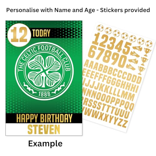 Celtic FC - Birthday Card With Stickers - Cards & Gift Wrap image 4