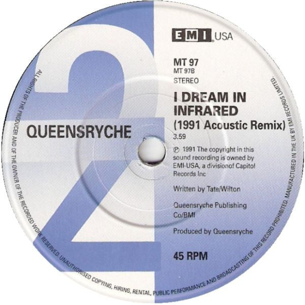 Queensrÿche - Best I Can - Used Vinyl Record 7" image 4