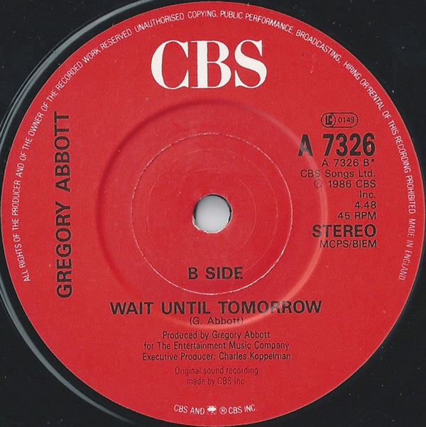 Gregory Abbott - Shake You Down - Used Vinyl Record 7" image 4