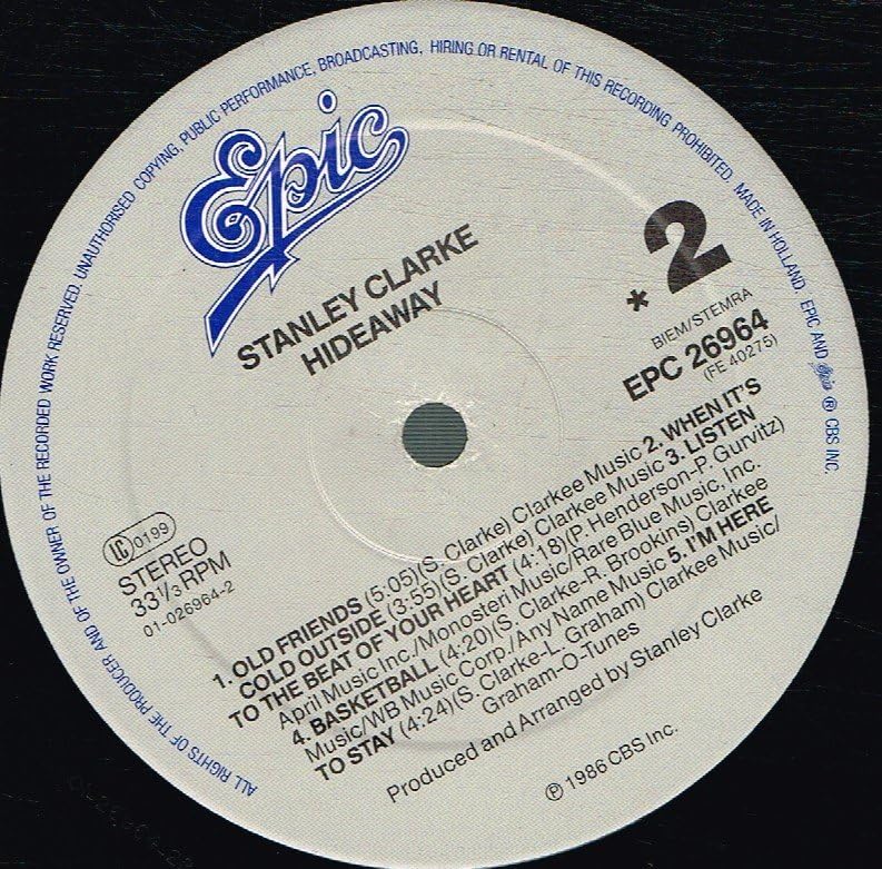 Stanley Clarke - Hideaway - Used Vinyl Record image 4