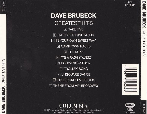 Dave Brubeck - s Greatest Hits - CD image 2